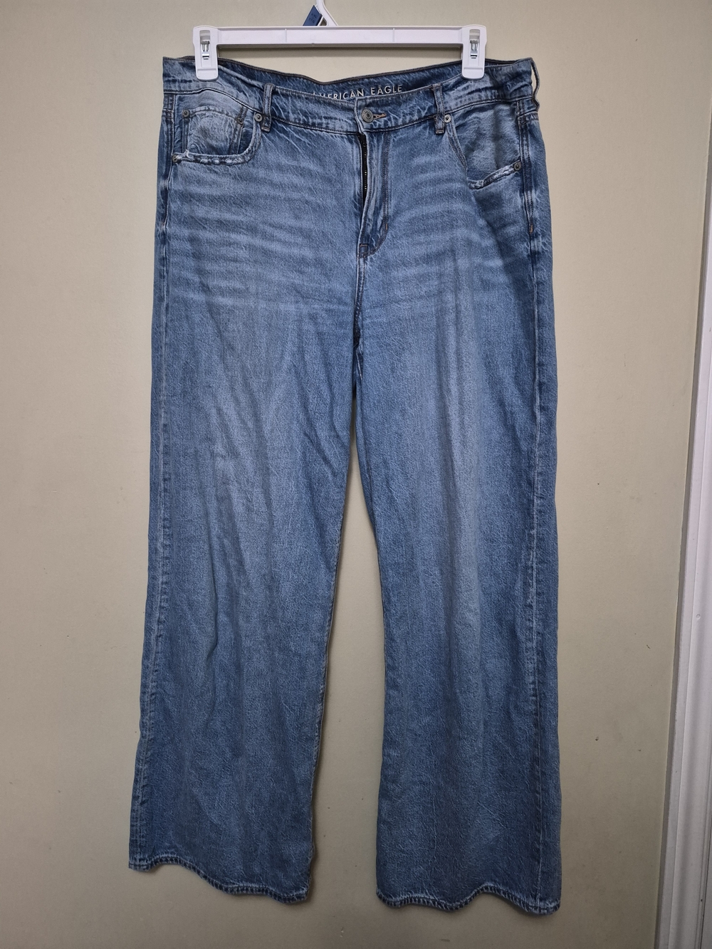 American Eagle Outfitters Medium Blue Wide Leg Jeans